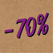 Etiquettes adhésives -70% kraft lisse / violet 35x35mm - par 500