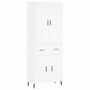 Helloshop26 - Buffet bahut commode armoire meuble de rangement organisateur cuisine salle de séjour salon haut 69,5 x 34 x 180 cm 02_0032651 - 300021_0