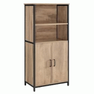 Helloshop26 - Buffet de cuisine 2 portes 60 x 35 x 125 cm structure en acier bahut haut marron 12_0004528 - 3000222537725 Helloshop26 - Buffet de cuisine 2 portes 60 x 35 x 125 cm structure en acier bahut haut marron 12_0004528 - 3000222537725