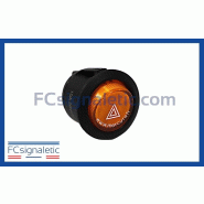 Interrupteur triangle triflash orange avec LED intégrée STANDBY MERCURA Interrupteur triangle triflash orange avec LED intégrée STANDBY MERCURA