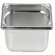 METRO Professional Récipient, GN 1/4, 65 mm, acier inoxydable 14/1 - argenté Acier inoxydable 14/1 945747