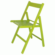MUEBLEAR - Chaise modèle Bas verte en bois de hêtre - vert Bois massif MU169