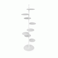 Présentoir Round - blanc -  8 niveaux - H192cm