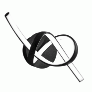 ROSSINI ILLUMINAZIONE Curvy - Applique Led 12W 3000K Ip20 Avec Structure En Aluminium Finition Noir Mat, Design Sinueux Et Arrondi - Groupe Rossini -