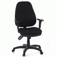 Siège de bureau / Siège pivotant ZENIT PRO, tissu noir hjh OFFICE - noir polyester 702000