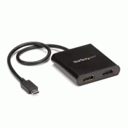 StarTech Adaptateur USB-C vers Double HDMI, Hub USB