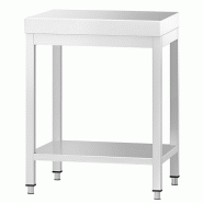 Table en inox avec étagère 70x60 cm Table en inox avec étagère 70x60 cm