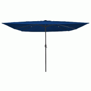 VidaXL Parasol de jardin Azur 295 x 295 x 245 cm Polyester et Acier Modèle Helios Panorama Ligne - 42003667