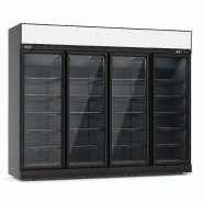 Vitrine réfrigérée murale 4 Portes Négative Noir INS-2060R BL 2508mm Profondeur: 710mm Combisteel