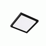 Zafferano Alu Applique Et Plafonnier En Aluminium Moulé Sous Pression Gris Foncé 25W Led 3000K Ip54 - Design Carré 27X27 Cm Pour Intérieur Et Ext�