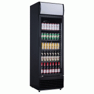 Armoire à boissons positive Noir 1 porte battante 350L CUISTANCE