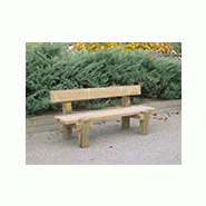 Banc en bois carré