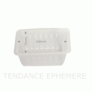 Barquette alimentaire barquette charcutière fond plat 250g   ref. Produit : bqch250a500