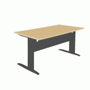 Bureau droit chêne/ant l.1600 x p.800 mm - 9300146