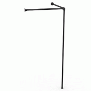 Cabine d'Angle Urban 28 Métal Noir Mat 103x103x205cm