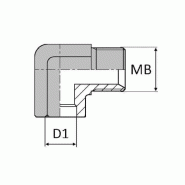 Coude 90° mâle BSP emmenchement à souder - 1/2' , 20.95 , 12.5