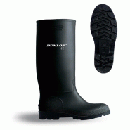 DUNLOP - Bottes imperméables en pvc Taille 37 Tall Black Upper Dunlop - 37 matière synthétique 8713197301073