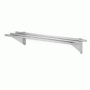 Étagère murale tubulaire en acier inoxydable 200 x 600 x 250 mm | Gasfrit - GFC22