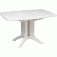 Grosfillex Table pliante Vega 118x77 cm blanc - blanc 3100033013767 Grosfillex Table pliante Vega 118x77 cm blanc - blanc 3100033013767