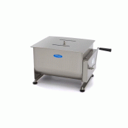 Mélangeur à viande manuel  ECO 40 L - 35 kg -  cuve fixe - axe double