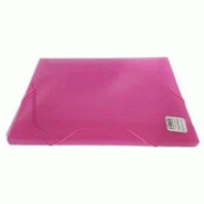 OEM Porte-documents Plast Transp A4 25 mm avec élastiques roses 82935181 - 3109181334601