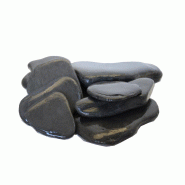 Pétale d'ardoise noir 40/80 - Paillage roulé pour massifs et aménagement paysager