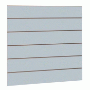 Panneau rainuré R20 L120xH120cm épaisseur 18mm - gris - adaptable et polyvalent