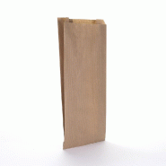 Pochettes cadeaux kraft vergé brun 17+7x35cm - par 250 - Retif - résistant 60g/m²
