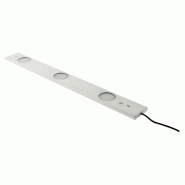 Réglette plate LED 3x 6,2W - Inox brossé - Capteur de mouvement et interrupteur - 50cm Réglette plate LED 3x 6,2W - Inox brossé - Capteur de mouvement et interrupteur - 50cm