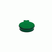 Support sac rond avec couvercle - mural ou sur poteau - vert (type ecollecto)