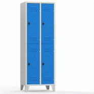 Vestiaire Parma multicases 2 colonnes / bleu