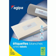 300 étiquettes blanches multi-usage, format 50 x 80 mm (25 feuilles A4 / cdt) - 3270241196078