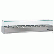 Structure réfrigérée 9x GN1/3 - 150 mm, avec vitre Structure réfrigérée 9x GN1/3 - 150 mm, avec vitre