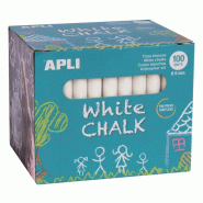 Apli Boîte de 100 craies blanches diam. 9mm - 8410782145776