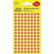 Avery Zweckform Pastilles de couleurs, enlevable, rouge, 8 mm - 3589 Avery Zweckform Pastilles de couleurs, enlevable, rouge, 8 mm - 3589
