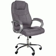 CLP Fauteuil de bureau XL Apoll Tissu Gris - gris textile 191690808 CLP Fauteuil de bureau XL Apoll Tissu Gris - gris textile 191690808