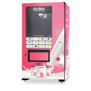 Distributeur automatique de glace en gobelet framboise - risto vending gmbh