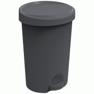 EDA Poubelle à pédale Stepy 45l anthracite 40.9x35.1x60.4cm - 035-1188201 EDA Poubelle à pédale Stepy 45l anthracite 40.9x35.1x60.4cm - 035-1188201