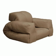 FAUTEUIL FUTON STANDARD CONVERTIBLE HIPPO CHAIR COULEUR MOCCA