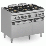 Fourneau à gaz - 6 feux - 5,5 kW - Avec four à gaz - Arilex - 0637902208519