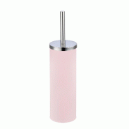 MSV – Porte-brosse WC avec brosse, couleur rose pâle - rose multi-matériau 141518