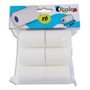 O'color lot de 6 recharges de rouleau mousse 5cm.