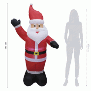 Père Noël gonflable 6LED animées H180cm