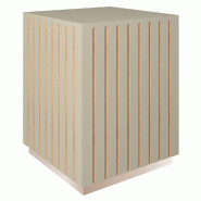 Podium haut Vertigo T03 MDF naturel et taupe 45x45x60cm
