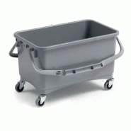 PRISMA seau 28 lt gris avec roue