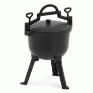 Royal Catering - Royal Catering RC-POT-05 Faitout avec couvercle et 3 pieds 4 l intérieur émaillé avec crochet de suspension en émail - 4062859195708