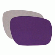 Stil Casa, set de 12 sets de table bicolores, polyuréthane cousu, 44xh. 31 cm, finition dollar couleur violet/rose. - TOV-D-OV-VC Stil Casa, set de 12 sets de table bicolores, polyuréthane cousu, 44xh. 31 cm, finition dollar couleur violet/rose. - TOV-D-OV-VC