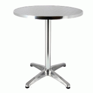 Table d'extérieur ronde Bruxelles Ø60cm en aluminium