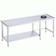 Tables avec orifice vide-déchets et étagère pour lave-vaisselle - 1800_0