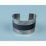 Thermomètre cristal liquide pour vin, 4/24 ºC - Ref.: KJR008 Thermomètre cristal liquide pour vin, 4/24 ºC - Ref.: KJR008